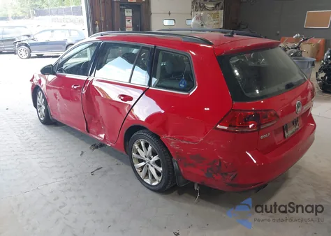 2015 Volkswagen Golf Sportwagen Tsi Se 4-Door из США, поврежденный, VIN 3VWC17AU0FM508346